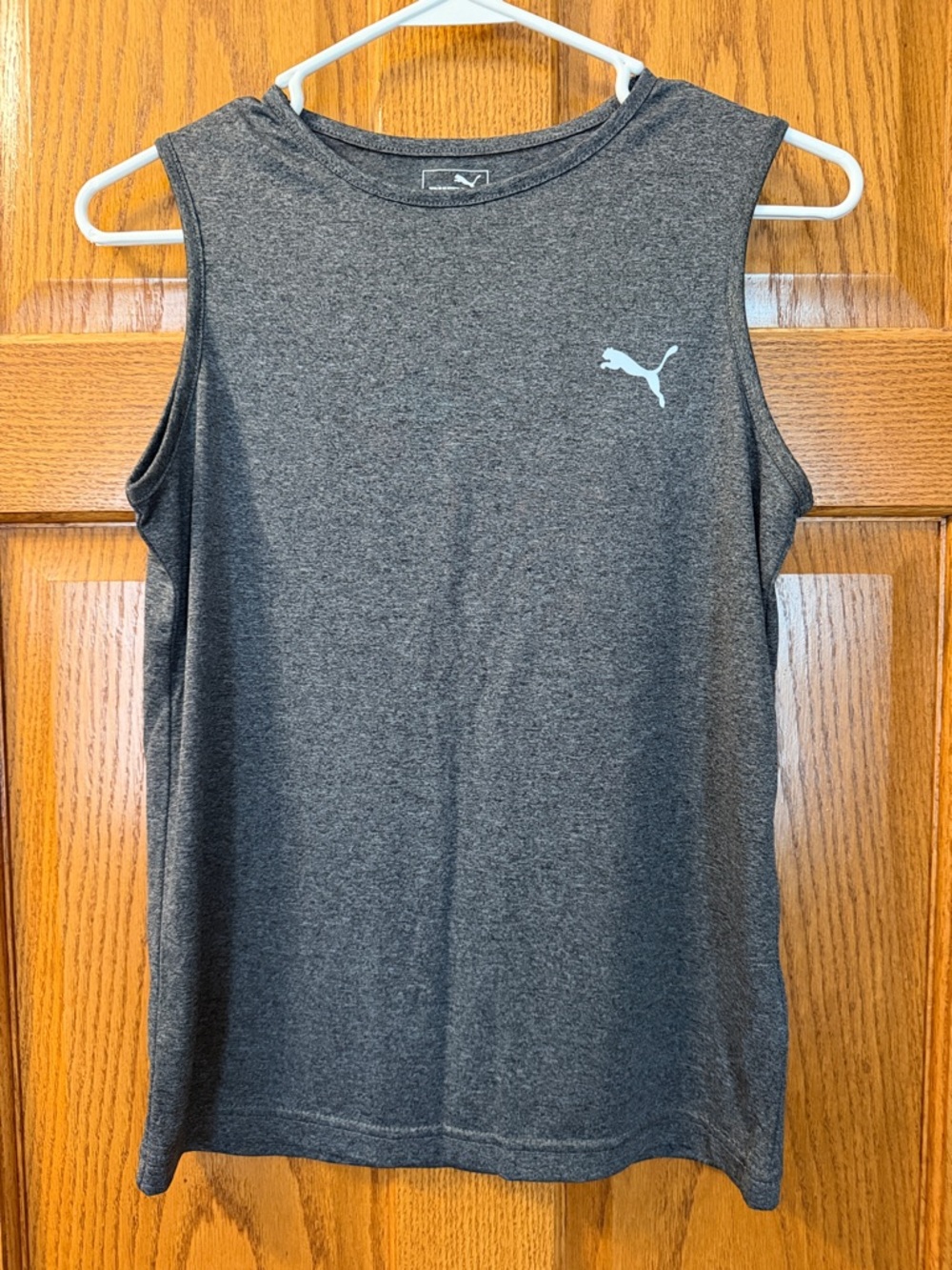 Puma Gray Sleeveless Performance Tank Top